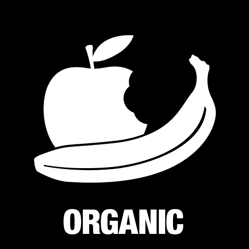 Pictogram Organic 15x15 cm Outline cut White