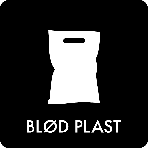 Piktogram Blød plast 12x12 cm Selvklæbende Sort