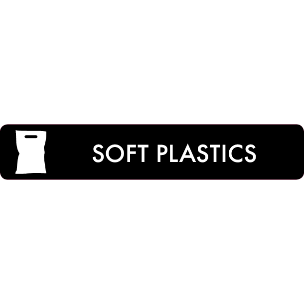 Piktogram Soft plastics 16x3 cm Självhäftande Svart