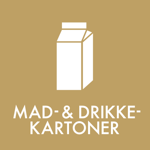 Piktogram Mad- & drikkekartoner 12x12 cm Magnetisk Brun