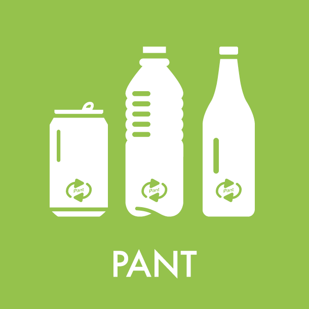 Piktogram Pant 12x12 cm Magnetisk Ljusgrön