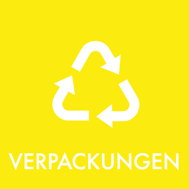 Piktogram Verpackungen 12x12 cm Magnetisk Gul
