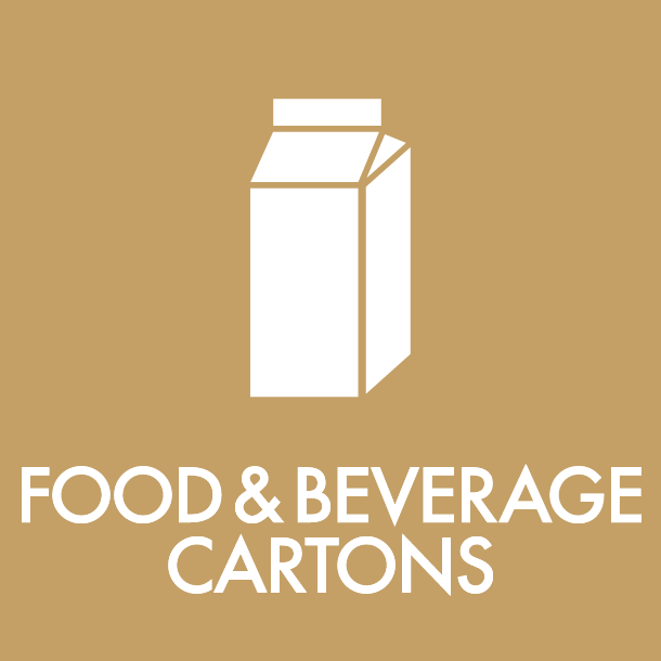 Pictogram Food & beverage cartons 12x12 cm Magnetic Brown