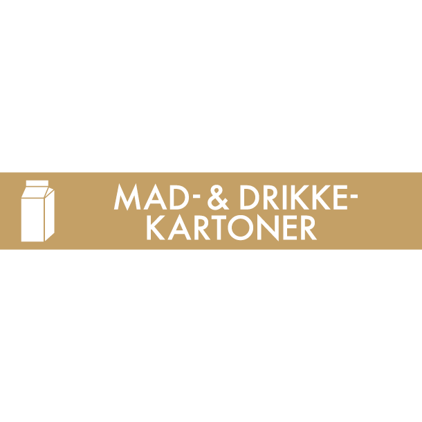 Piktogram Mad- & drikkekartoner 16x3 cm Magnetisk Brun