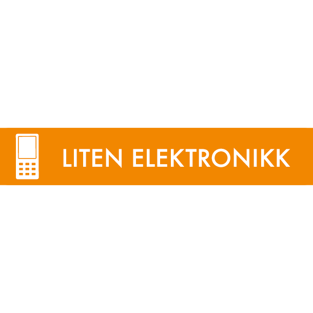 Piktogram Liten elektronikk 16x3 cm Magnetisk Orange