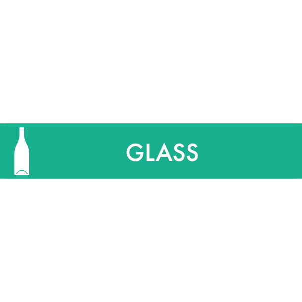 Pictogram Glass 16x3 cm Magnetic Light green