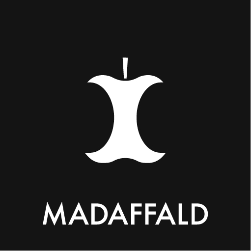 Piktogram Madaffald 12x12 cm Magnetisk Sort