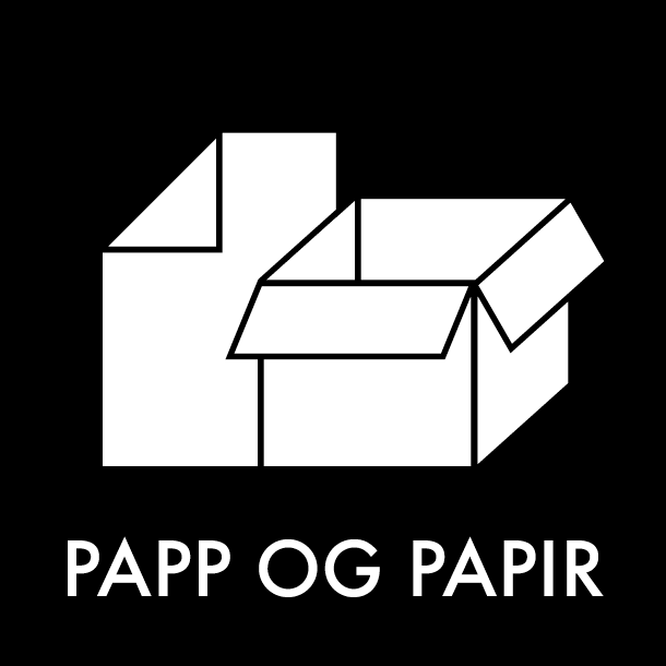 Piktogram Papp og papir 12x12 cm Magnetisk Sort