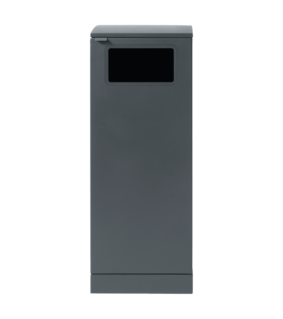 Bica Model 621 Avfallsbeholder 90 liter Lett antrasitt Åpen innkast