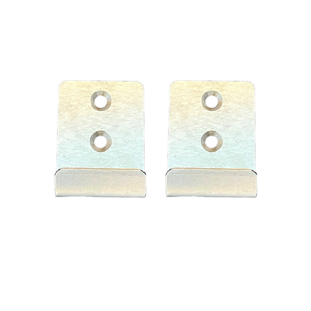 Bracket set for wall mounting of waste bin