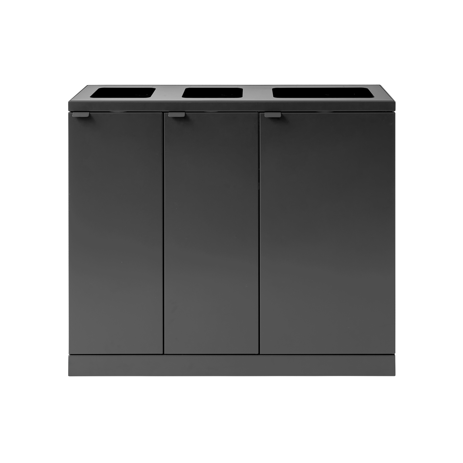 Bica Modell 829 Avfallssortering 2x65 + 1x95 liter Öppna inkast