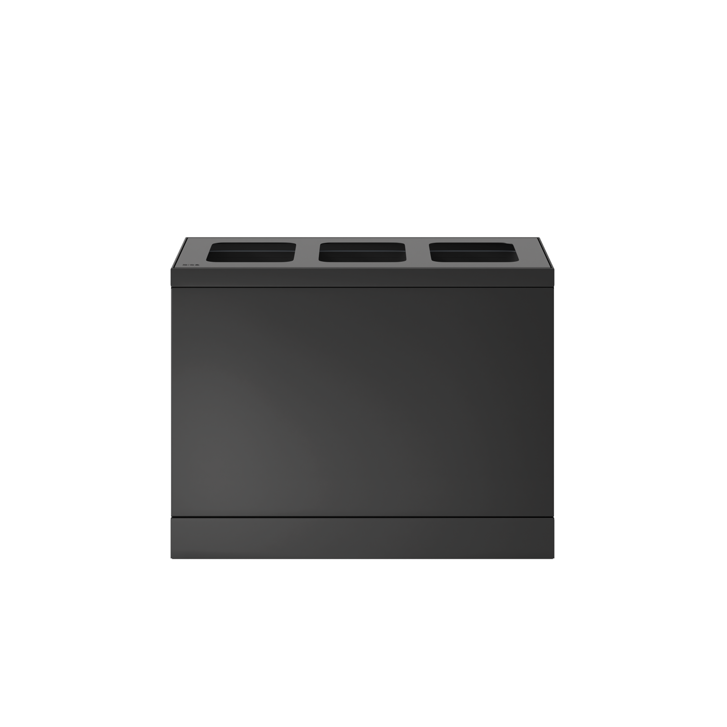 Bica Modell 830 Avfallssortering 3x10 liter Öppna inkast Antracit