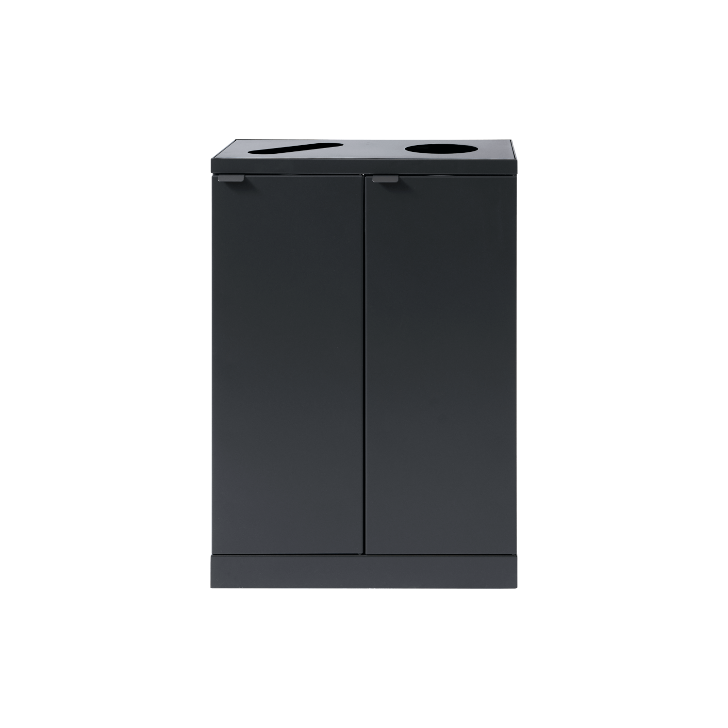 Bica Modell 889 Avfallssortering 2x65 liter Papper/rund inkast