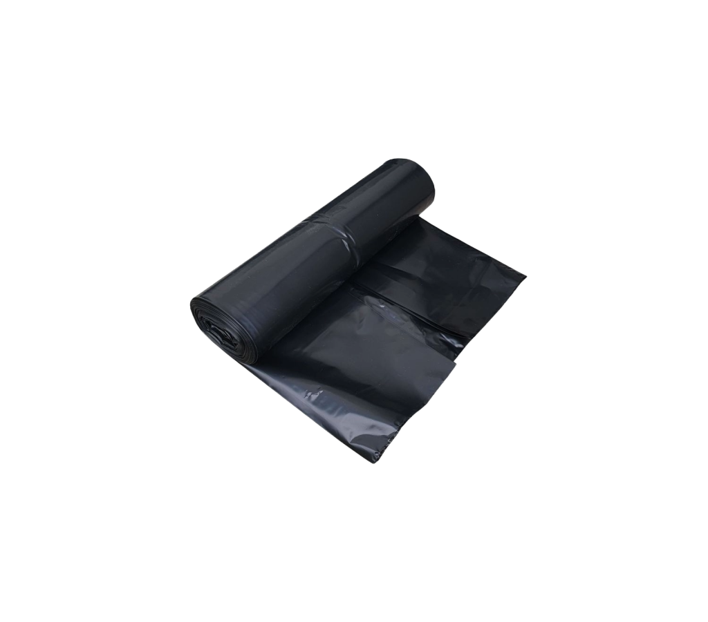 Plastpåsar 50 liter LLPDE, virgin Svart