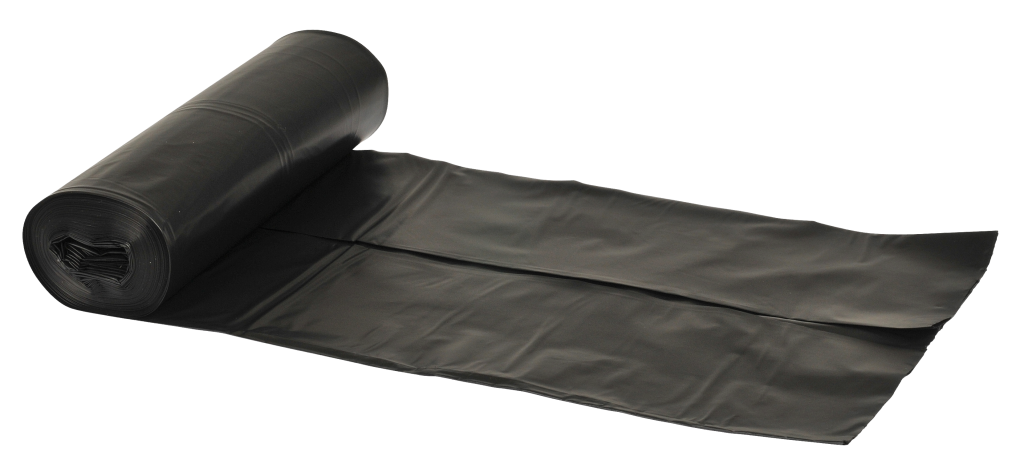 Plastikposer 60 liter LDPE, genanvendt Sort