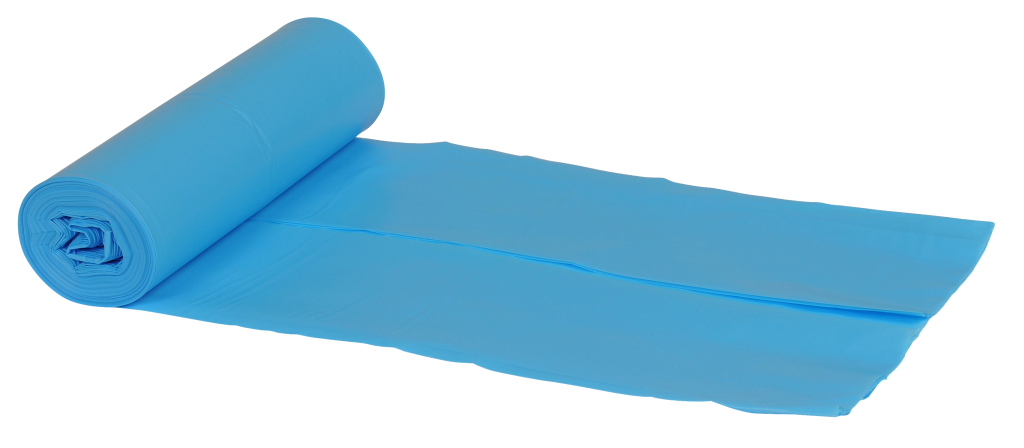 Plastikposer 60 liter LDPE, genanvendt Blå
