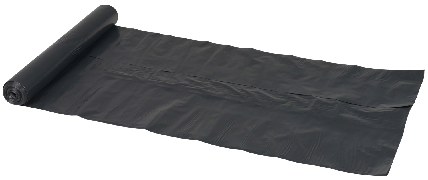 Plastpåsar 100 liter LDPE, återvunnen Svart