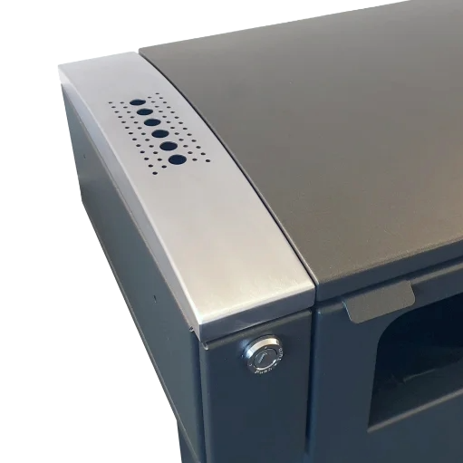 Bica Askkopp Modell 710 För montering på avfallsbehållare Borstat stål